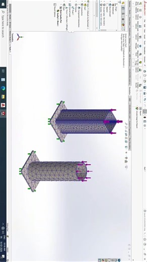 SolidWorks Me Meshing Analysis Kaise Kiya Jata Hai | SolidWorks Simulation Tutorial #caddesign