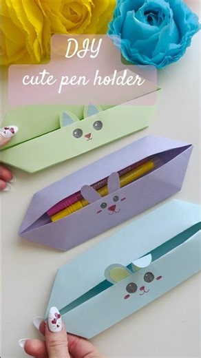 I Made Cool Origami Desk Accessories ✨ #diy #craft #origami #handmade #paper #papercraft