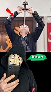 FAKIR SWORD TRICK REVEALED 🪄 #magician #neiperte #trend #illusione #trending #foryoupage #foryou #perte #viralvideo #tutorial #magica #viral #love #magic #tricks | The Mask Magic Tricks Revealed