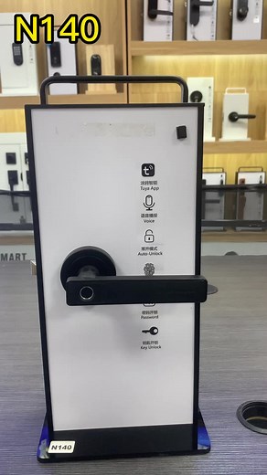 Smart handle lever digital electric fingerprint key unlock with remote control #smarthome #factory #doorlock #smartlock #electroniclock #fingerprintlock #handle