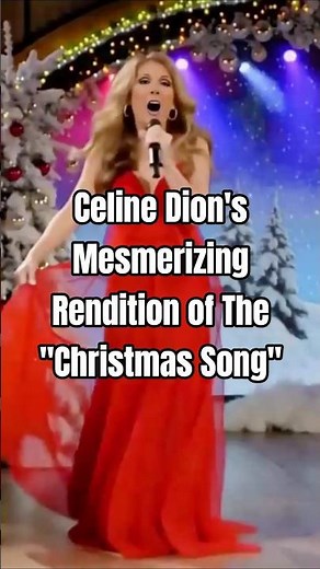 Celine Dion's Mesmerizing Rendition of "The Christmas Song" LIVE! 🎄🎁☃️
