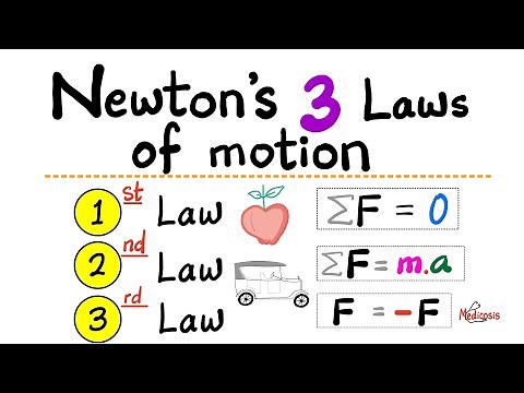 Newton's 3 Laws of Motion...Newton's First Law, Second Law, Third Law of mechanics - Momentum, Force