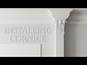 Installing Traditional Cornice - Fibrous Plastering - How To Install Cornice [Plastering Vlog]