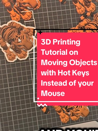 3d printing tutorial using Bambu Studio on micro moving things with hot keys instead of your mouse. Making small movements with more accuracy in your slicer. Getting objects to fit more easily using hot heys. #3dprinting #tutorial #bambu #slicertutorial #3dprinttok