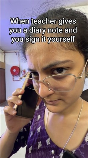 When teacher gives you a diary note and you sign it yourself