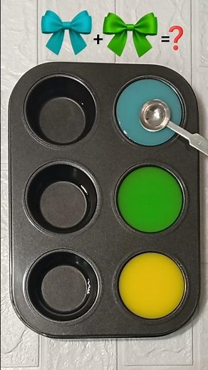 Mixing Turquoise Blue, Green & Yellow | 3 Beautiful color mixing combinations ✨ #artshorts #viral