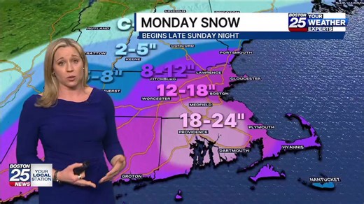 Boston 25 weather: New snow map issued for incoming nor'easter