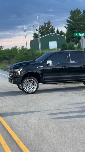 Customized Ford F-150 Platinum with 24x14 Wheels