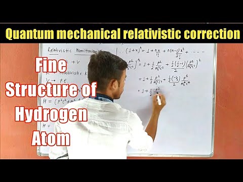 Quantum mechanical relativistic correction || Fine structure of hydrogen atom || #iit #iitjam