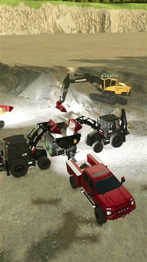 Farm Sim 25, Mining a pit on Xbox.