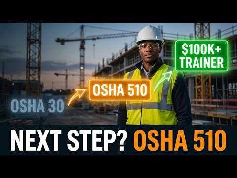 OSHA 510 Explained: Your Path to OSHA Trainer & $100K Safety Career
