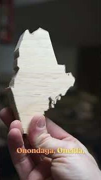 Making Maine out of Eastern White Pine | Official State Tree Map #shorts #trees #wood