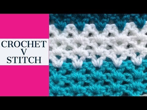 CROCHET V STITCH TUTORIAL
