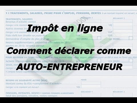 Auto-entrepreneur : Comment déclarer vos impôts en ligne? Tutoriel avec les cases à remplir