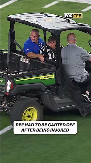 The officiating crew had an unexpected substitution tonight 😅 #CFB #Football #CollegeFootball