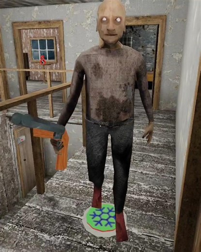freezing tricks with Grandpa 👴 #granny #shortvideo #gaming