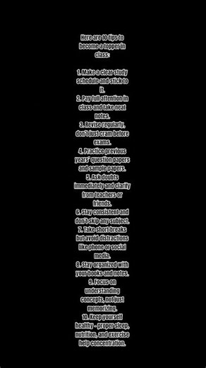 Here are 10 tips to become a topper in class #motivation #motivationalvideo #motivational #shorts