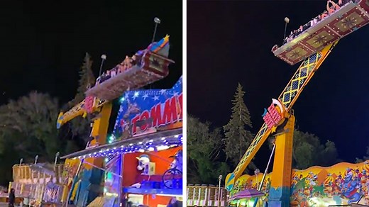 Fairgoers Stop Out-of-Control Carnival Ride From Toppling Over