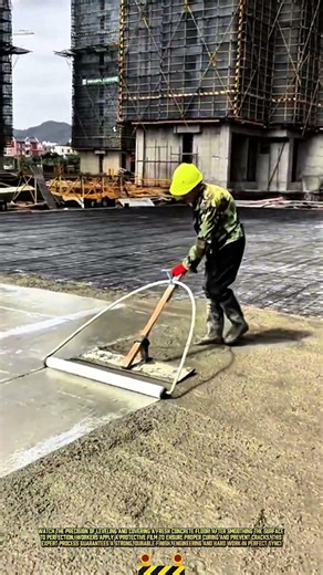 Concrete Leveling and Film Covering Process- Good Tools and Machinery Make Daily Work Easy