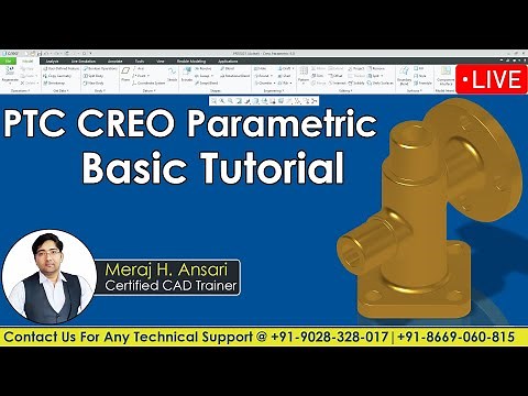 Mastering Creo Parametric: A Comprehensive Guide to Part Design | Creo Parametric Complete Course.