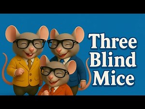 Three Blind Mice 🐭 Classic Nursery Rhyme for Kids