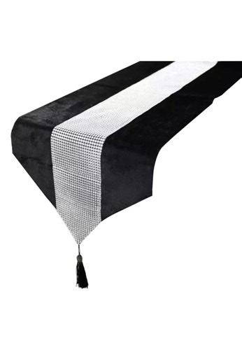 Black Table Runner, Single Pack Kitchen Accessory, Modern Runner, Striped Table Runner, Decorative Centerpiece, Elegant Kitchen Decor - Etsy