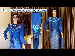 Tutorial membuat selendang kebaya‼️lanjut pasang Payet,terlihat cantik & elegan @tailorazka7549