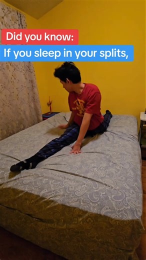 Does sleeping in your splits help you get more flexible?