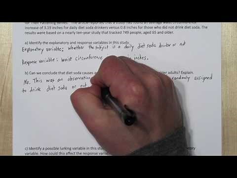 Explanatory & Response Variables ::: Lurking & Confounding Variables