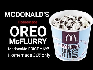 McDonald's Oreo Mcflurry | Homemade
