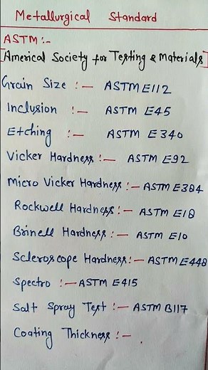 Metallurgical Lab Standard | ASTM Standard | #grainsizestandard