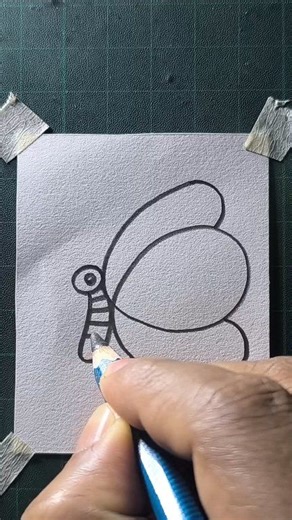 Easy butterfly drawing tutorial | All About Art