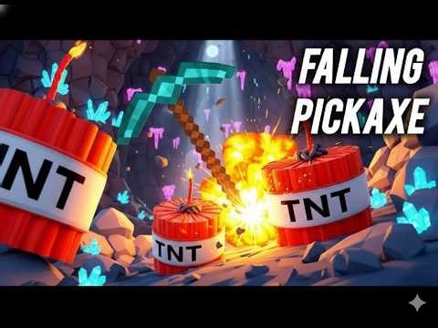 ⛏️ FALLING PICKAXE CONTROL CHAT TNT BOOM! 💣 | Minecraft Live #minecraft #shortsfeed #fallingpickaxe