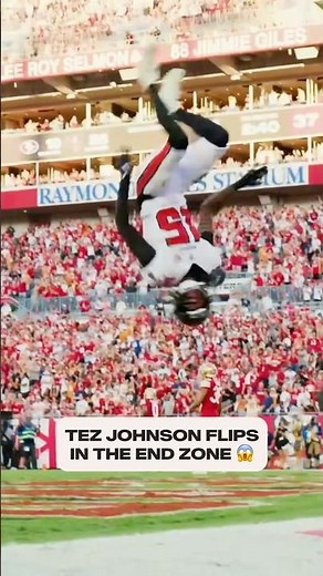 TEZ FLIPPIN’ JOHNSON 🤯 #tezjohnson #flip #celebration #buccaneers #nfl