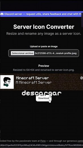 COMO PONER FOTO, IMAGEN o LOGO A TU SERVIDOR DE MINECRAFT