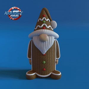 KNITTED GINGERBREAD GNOME