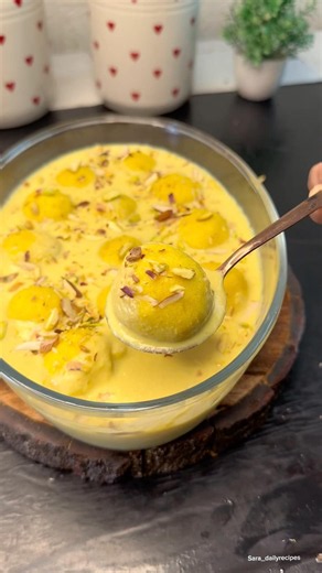 Mango Rasmalai Recipe 🥭✨ Soft, Creamy & Delicious Dessert 😋
