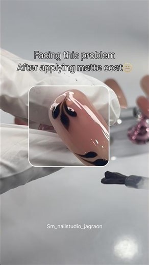 Matte Coat Problem Solved 😳✨ | Nail Hack Every Nail Artist Must Know 💅 #nailhack #nailshorts