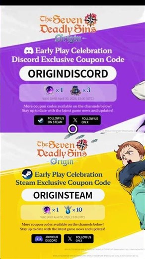Active Codes The Seven Deadly Sins Origin!