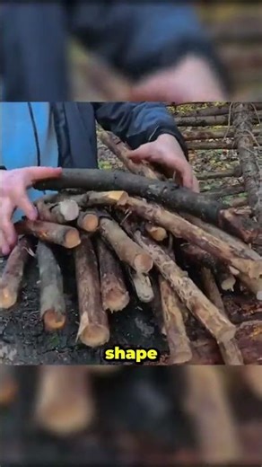 do you think you could build this? 🤯 #survival #shelter #camping