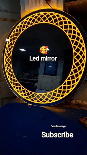 लाइट मिरर बन गया! 😱 असली लुक देखो LED मैजिक! #Shorts shortsfeed #glass #Shisha