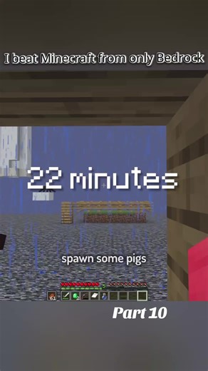 Conquering Minecraft with Only Bedrock