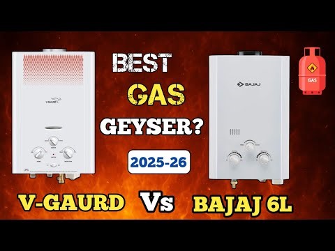 Bajaj Gas Geyser Vs V-Gaurd Gas Geyser Comparision🔥Best Gas Geyser 2025