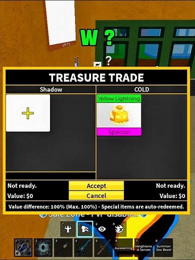 🤑 Yellow Lightning Trade | Blox Fruits