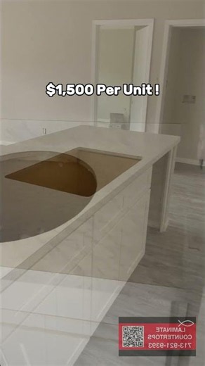 Kitchen AND bathroom countertops for just $1,500 per unit!