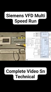 Siemens VFD Multi Speed Run| How to Run Siemens VFD Multi Speed | SN Technical