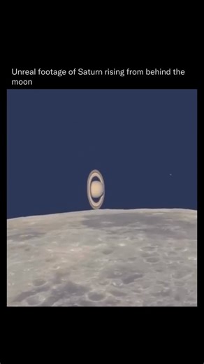 Detailed Explanation on Instagram: "This happens during a lunar occultation, when the Moon passes directly in front of Saturn from our point of view on Earth and then Saturn reappears as the Moon moves along its orbit. These events are relatively rare and can only be seen from certain locations on Earth at precise times, so careful planning is required."