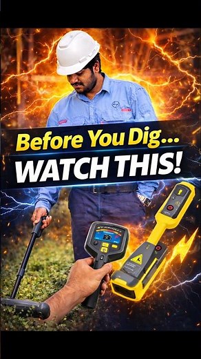 Before You Dig! ⚠️ Detect Underground Cable in Seconds #heavycivil #cablepulling #shaftsinking #god