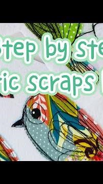 How to make fabric scraps birds