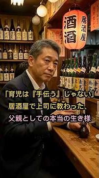 「育児は『手伝う』じゃない」——居酒屋で上司に教わった、父親としての本当の生き様